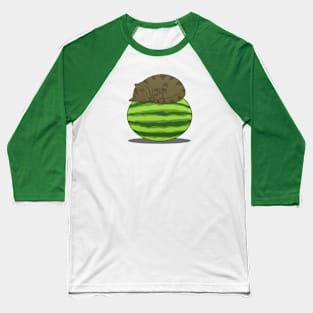 Cat Melon Baseball T-Shirt